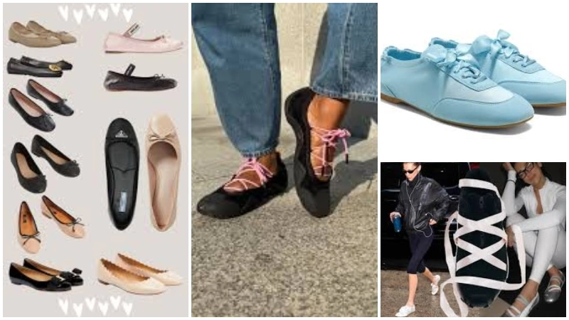 Bella Hadid ballet sneakers
